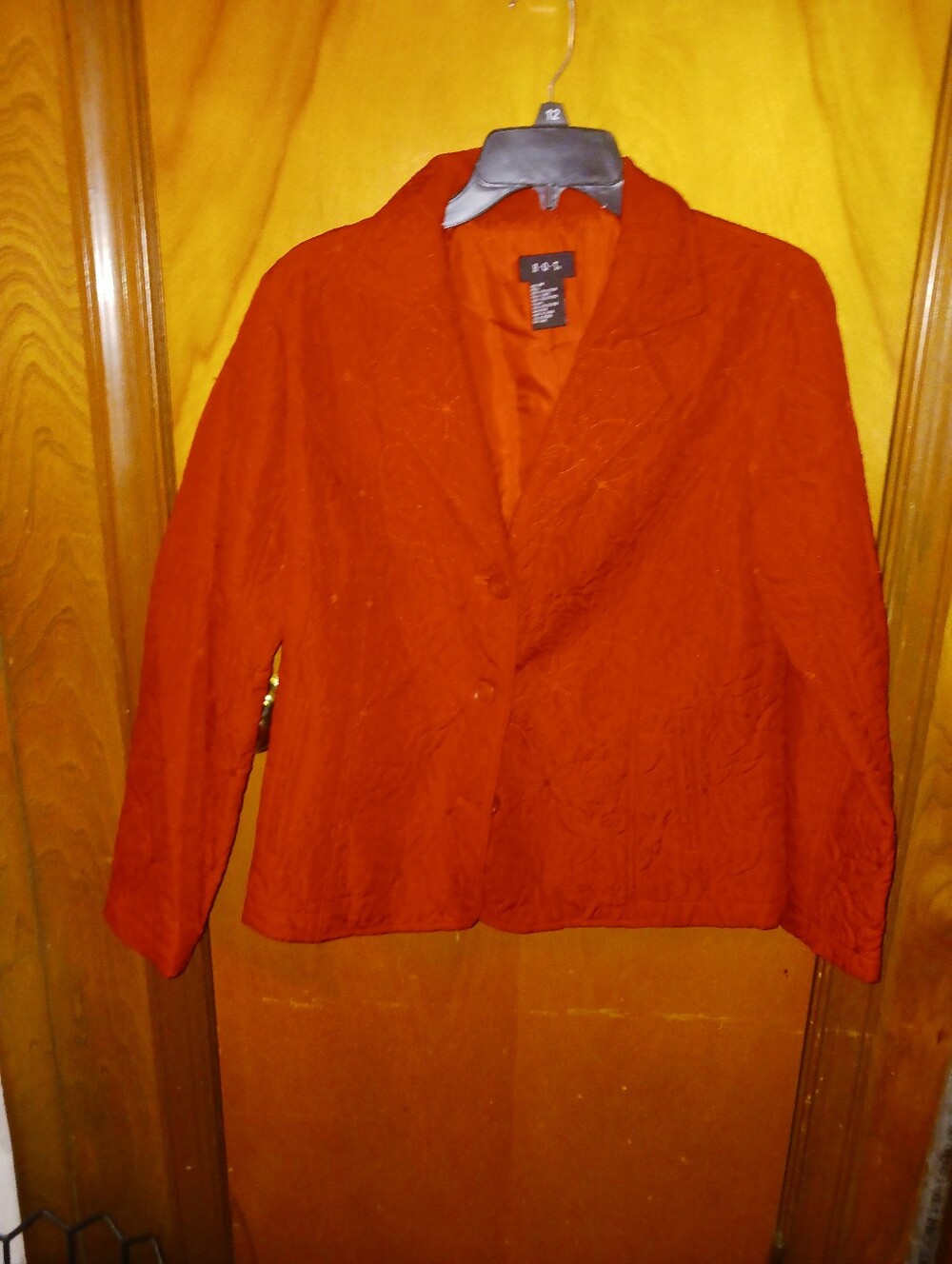 Quilted Red Blazer Jacket - Classic Women's Sport Coat